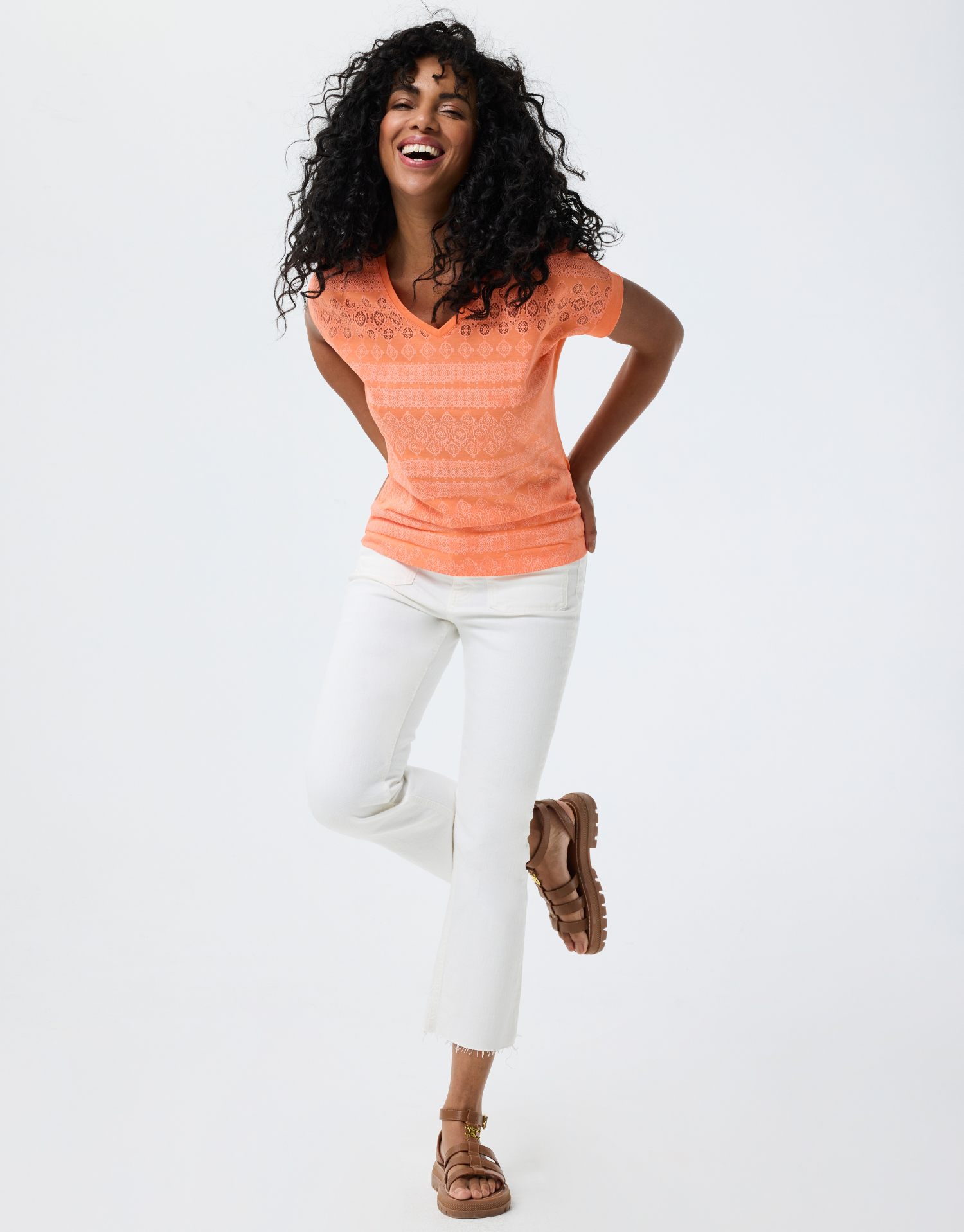 T-shirt en dentelle