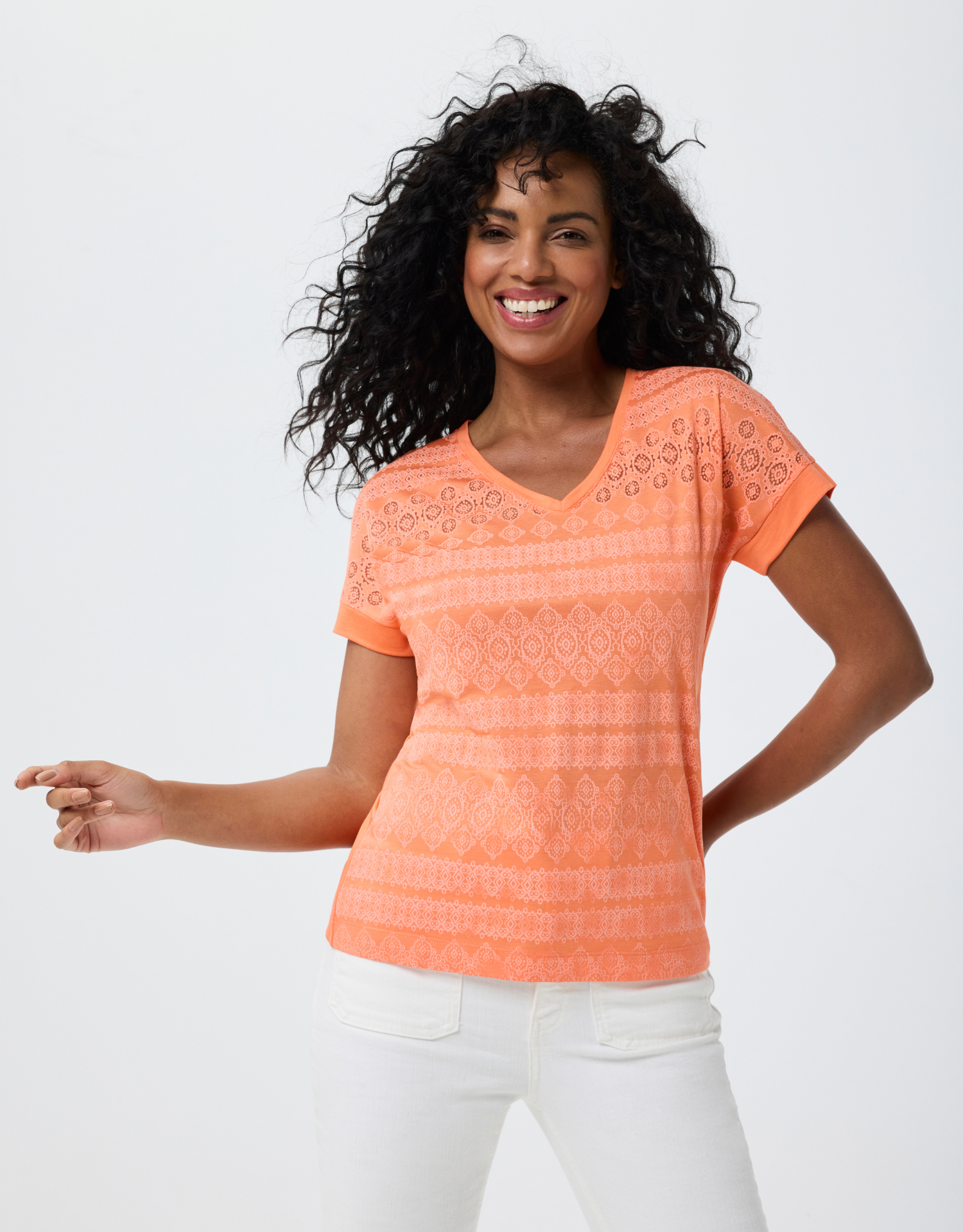 T-shirt en dentelle