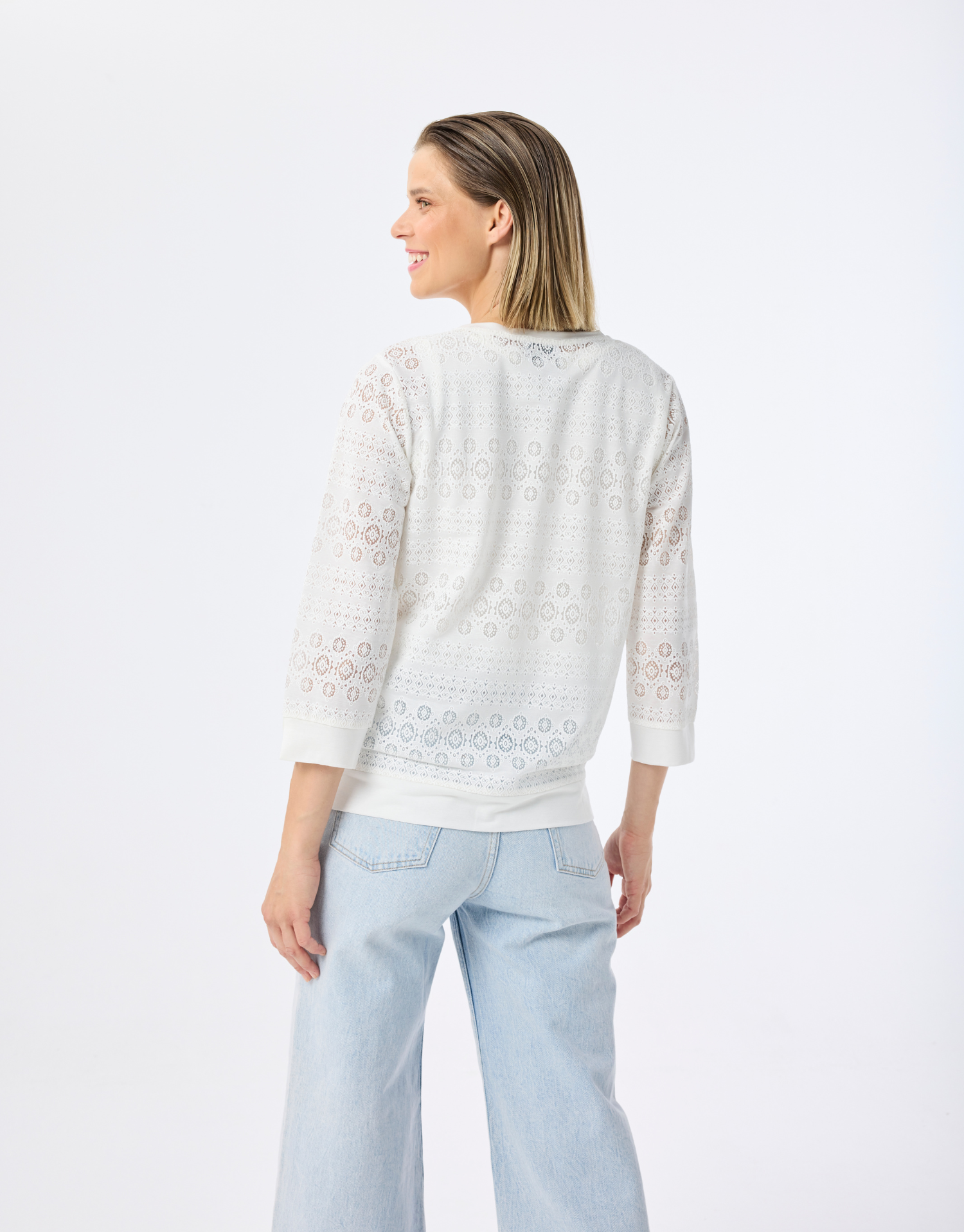 Twin-set brodé coloré