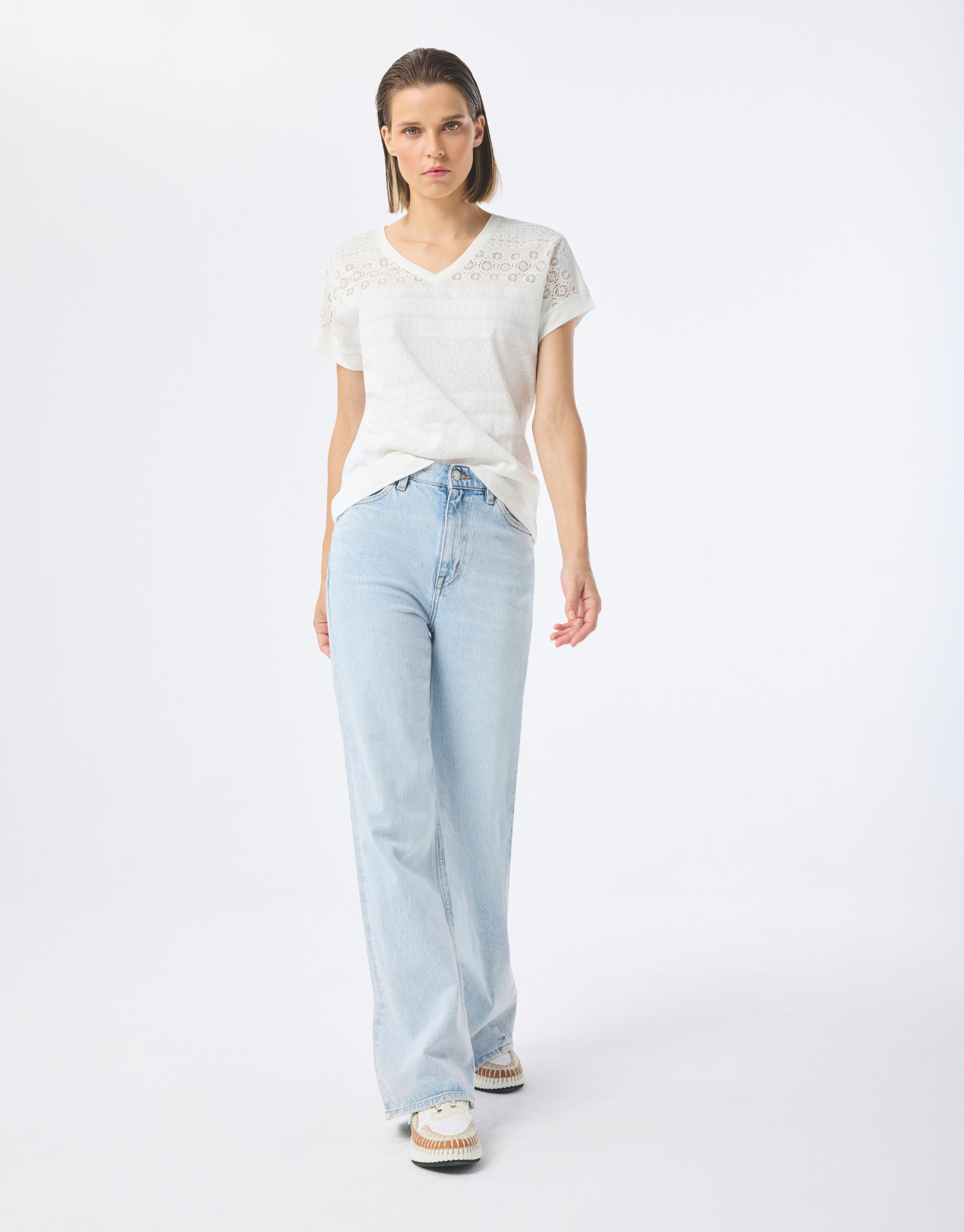 T-shirt en dentelle