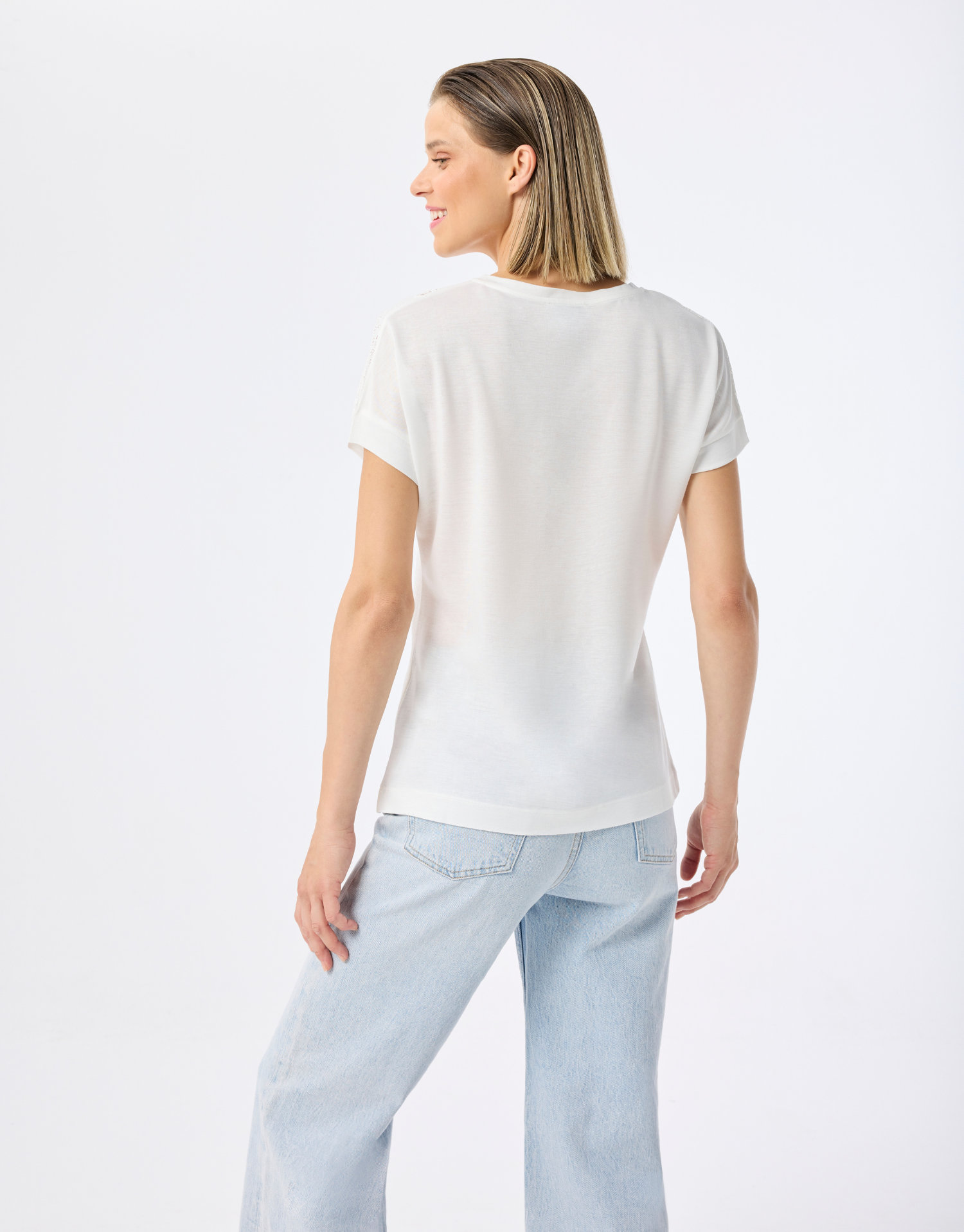 T-shirt en dentelle