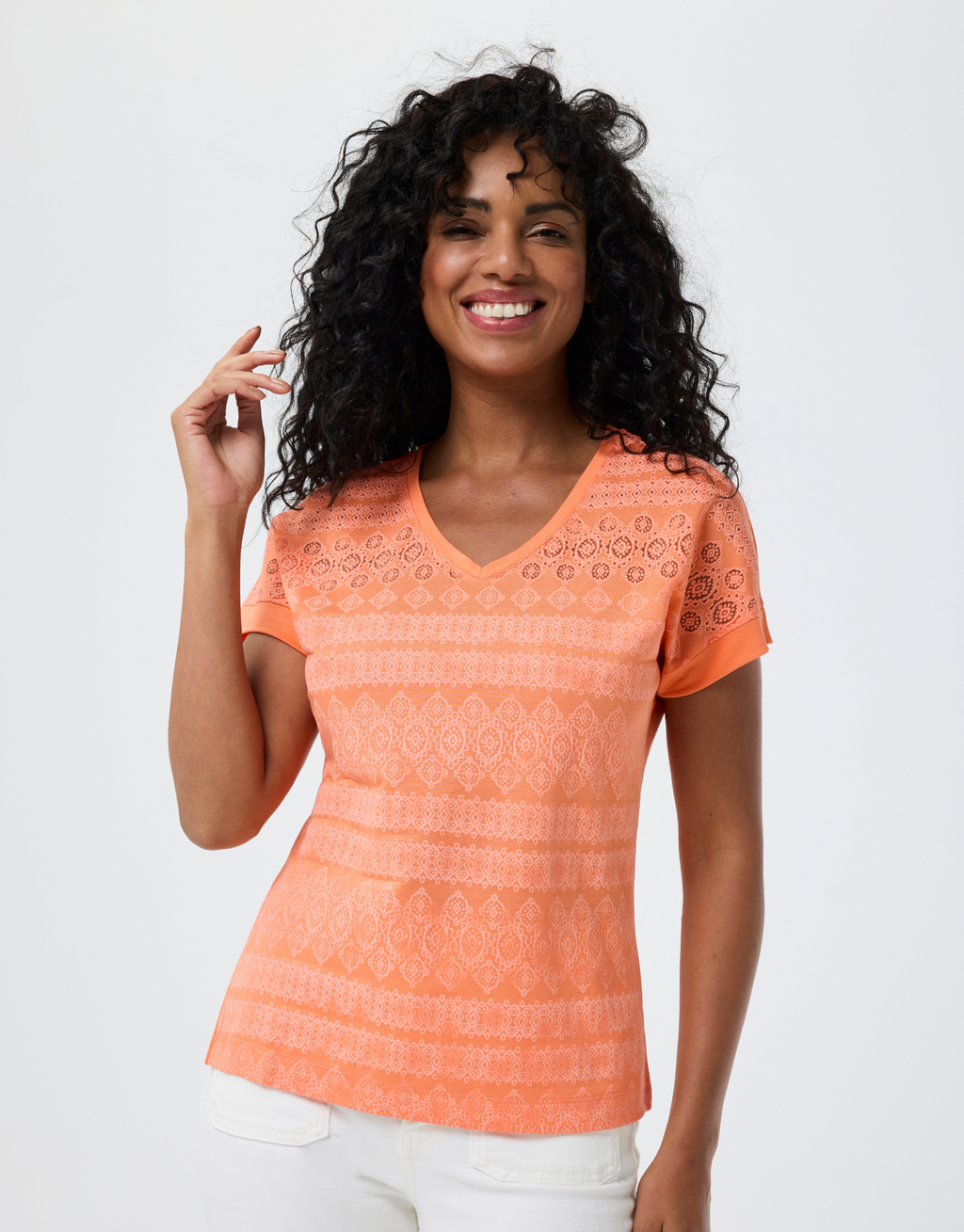 T-shirt en dentelle