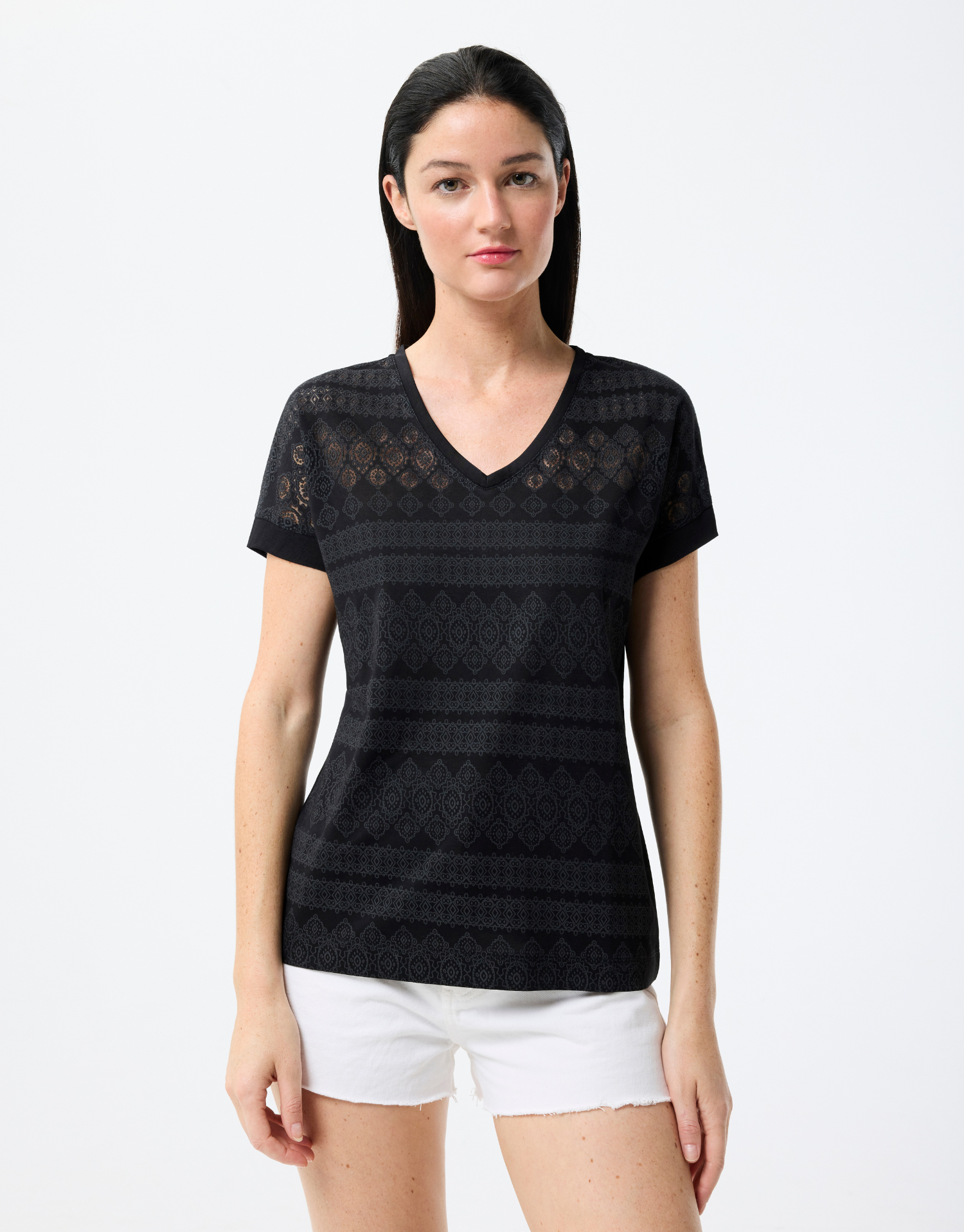 T-shirt en dentelle