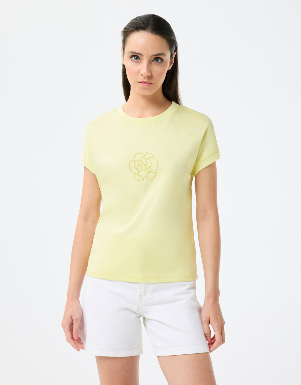 T-shirt Carolina motif fleuri