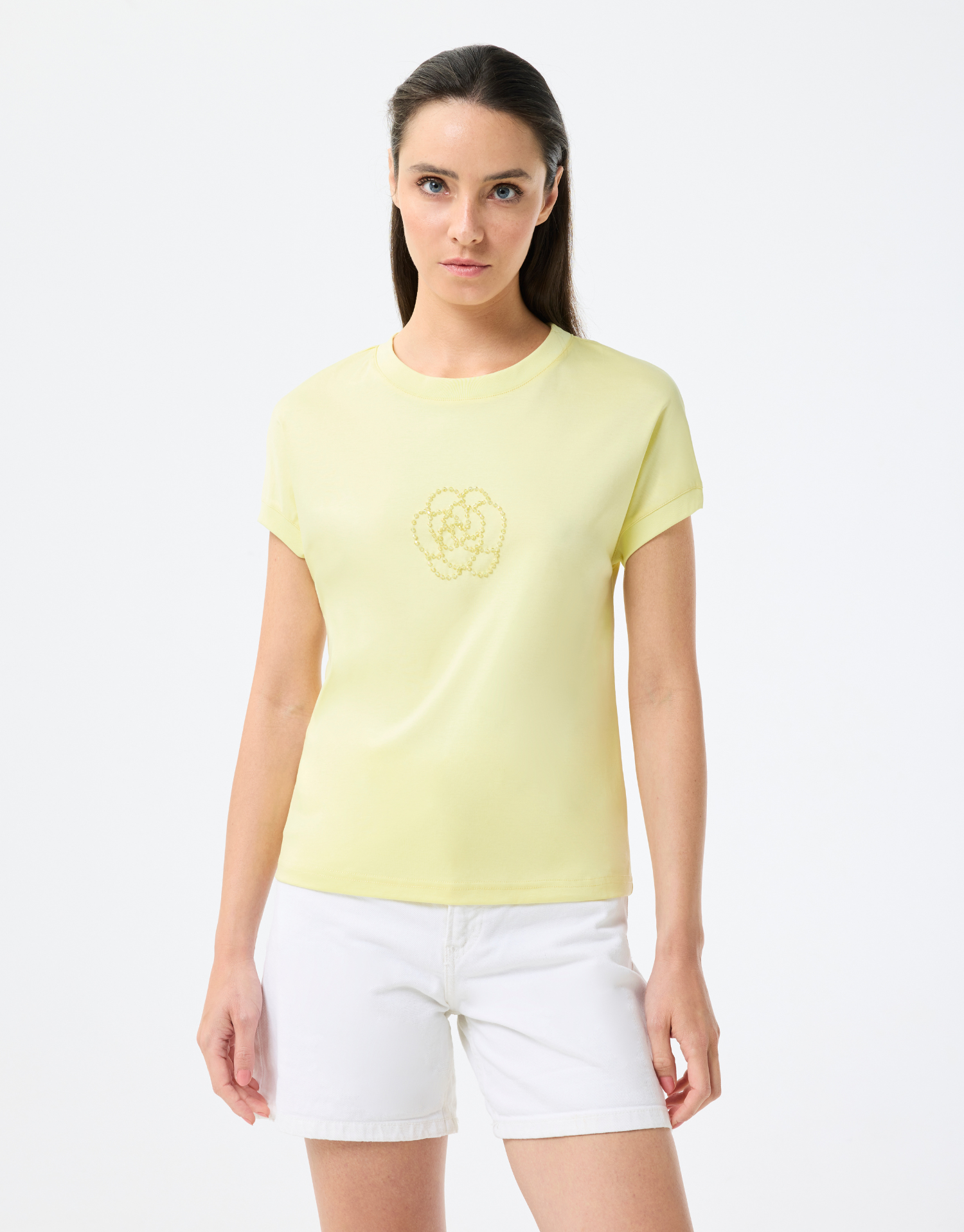 T-shirt Carolina motif fleuri
