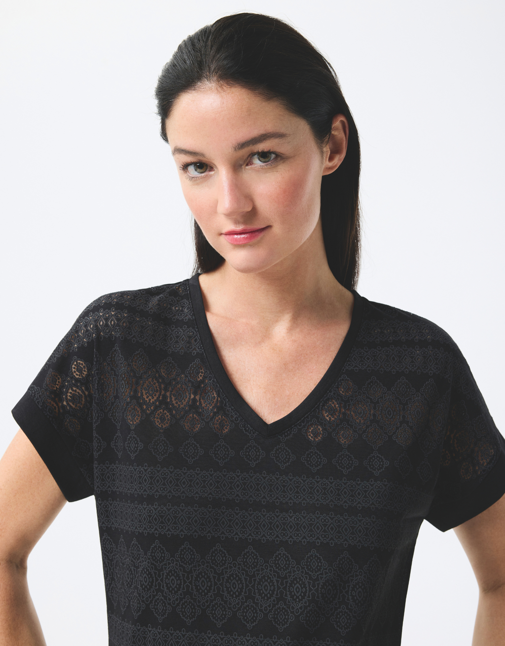 T-shirt en dentelle